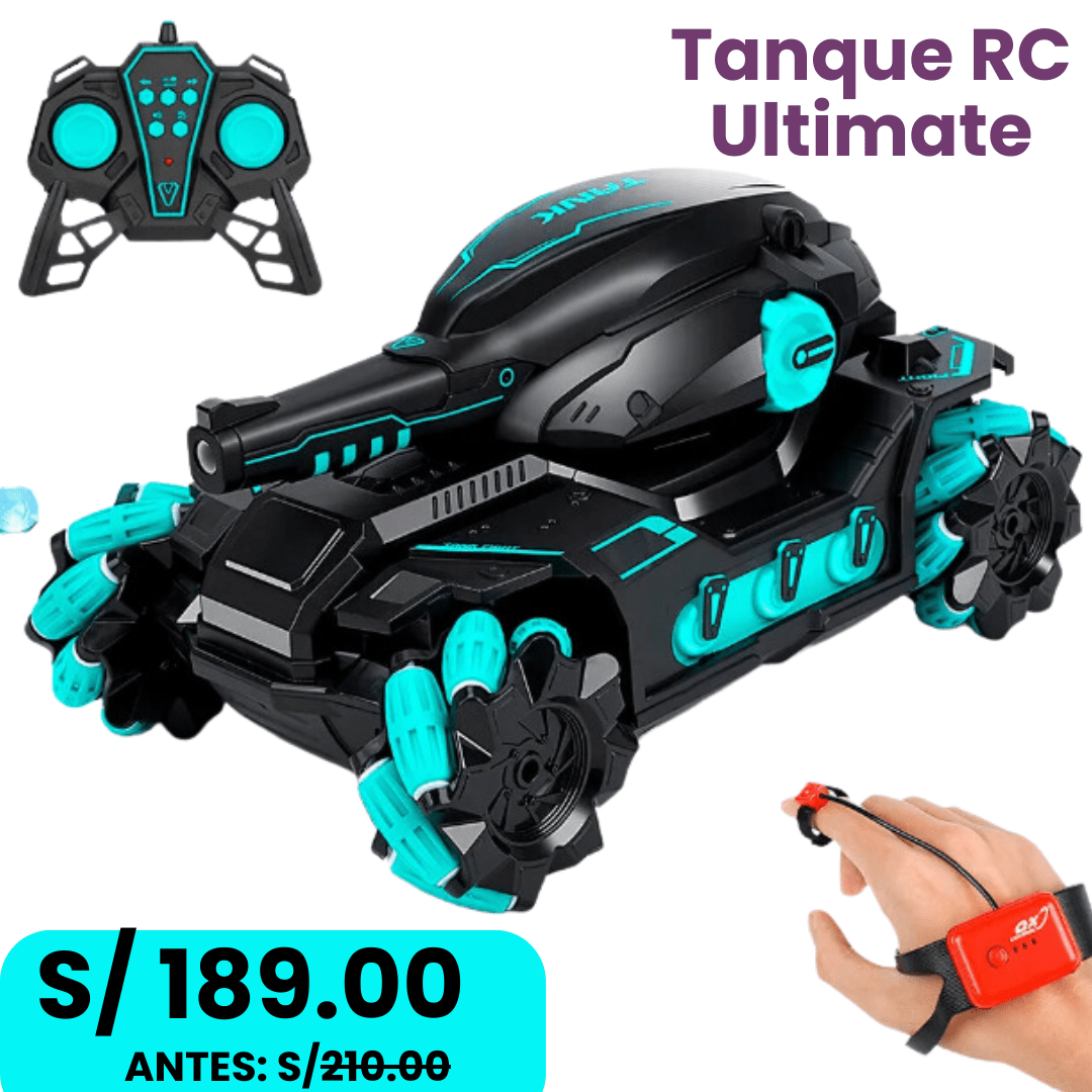 Tanque RC Ultimate: Dispara Balas de Hidrogel: ¡Desata el poder!